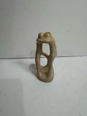 Abstract Soapstone Sculpture - Hand Carved Intertwined Figures
